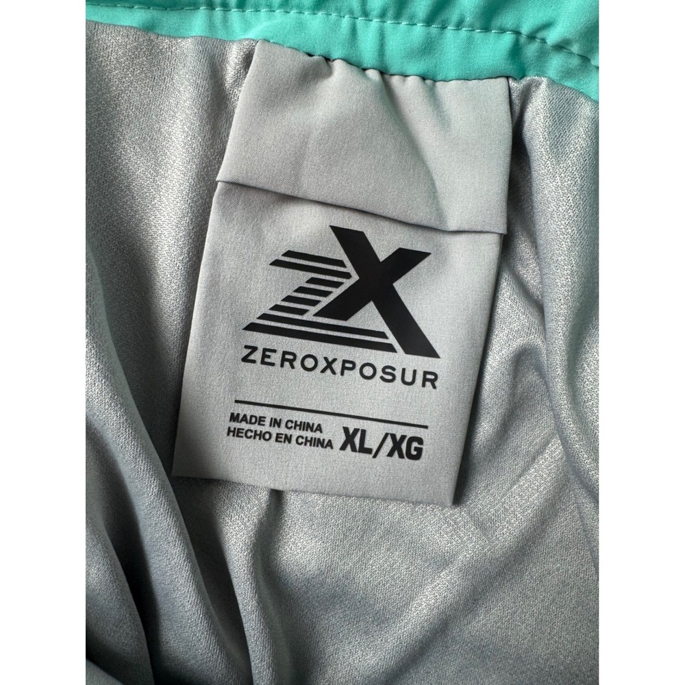 ZEROXPOSUR Mens Swim Trunks Board Shorts XL Grey Icing Recycled Liner Zip Pocket - Picture 5 of 13